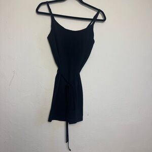 Aerie Offline Black Tank‎ Top Romper Bodysuit